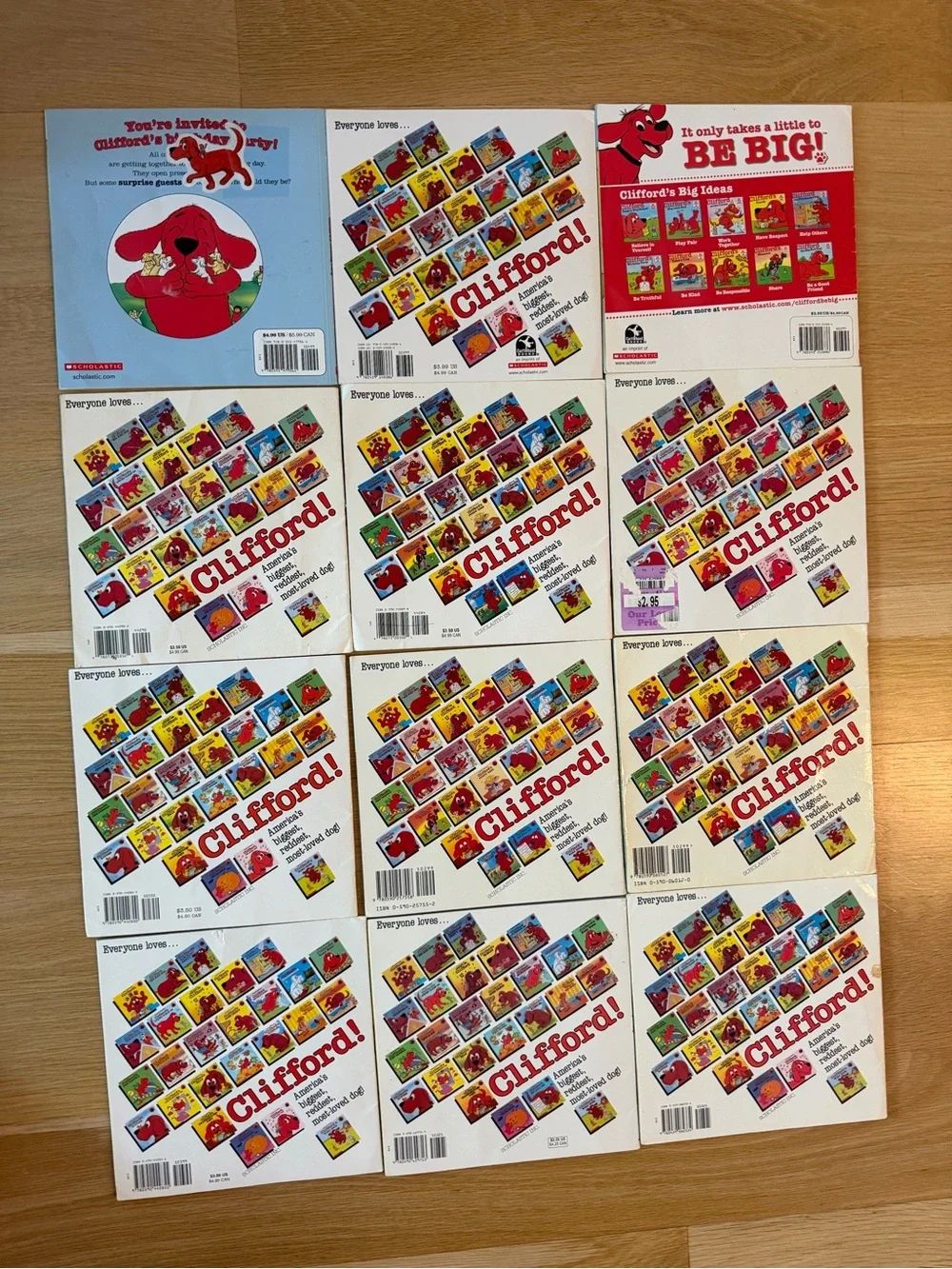 Scholastic Clifford the Big Red Dog: 12 Book Bundle